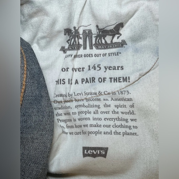 Levi's 505 Jeans Mens 40x32 Blue Denim Straight Leg Regular Fit EUC - Picture 8 of 9